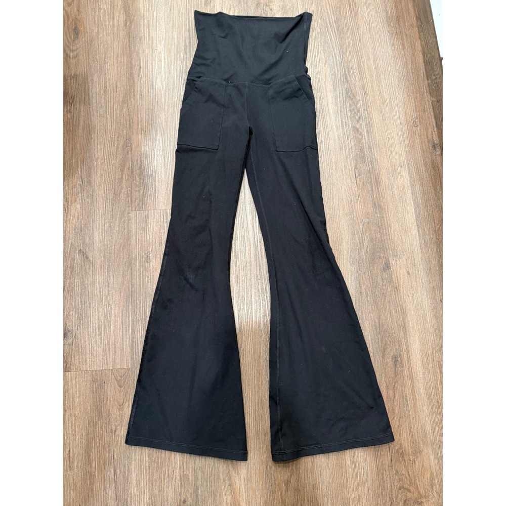 OFFLINE by Aerie The Hugger‎ Foldover Flare Leggings Black High Rise Pockets S